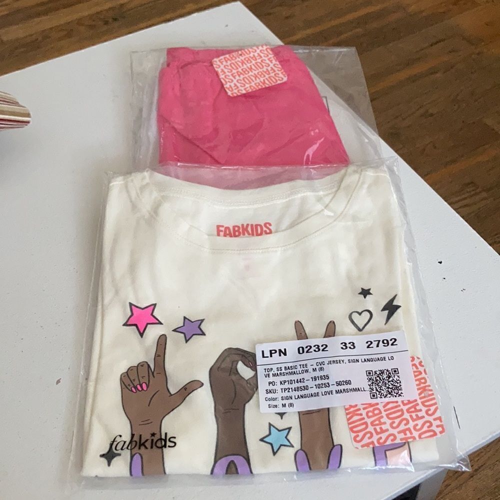 FABKIDS Set Basic Tee+Solid Legging Med (8) - Picture 5 of 7